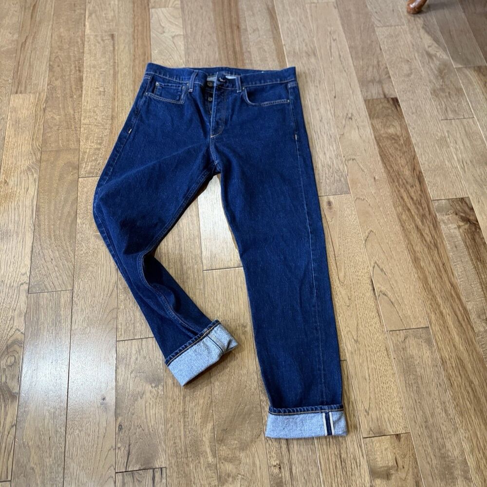 Rag & Bone Slim Straight Jeans Mens 36 Indigo Selvedge Archive 36x33 USA Fit 1